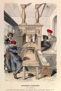 Una tipografia a Parigi nel XV secolo