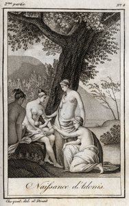 Adone nasce. Incisione del 1819 in 