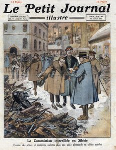 Dopo la guerra: Rivolta in Alta Slesia tra le comunità tedesche e polacche. La Commissione Interalleata interviene in Slesia e ritira le armi dalle fabbriche tedesche. Illustrazione tratta da “Le petit journal” da Anonymous Anonymous