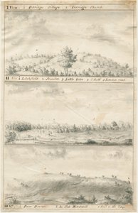 Veduta panoramica di Aldridge: disegno a seppia, nd [?19th cent] da Anonymous Anonymous
