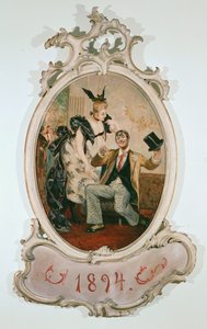 Alexander Girardi e Marie Geistinger nei panni del dottor Falke e di Rosalinde nell