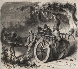Audace fuga di una forza dal Bagne di Tolone nel XIX secolo. Incisione in "Histoire des bagnes depuis leur création à nos jours" (1877) di Pierre Zaccone (1817-1895). Collezione privata. da Anonymous Anonymous