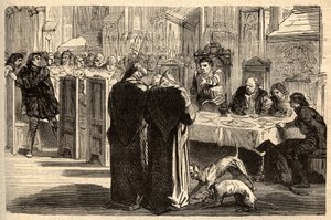 Bretagna - Louis II de La Trémoille (1460-1525) davanti a Louis d
