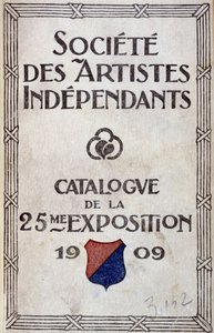 Copertina del catalogo della mostra della società degli artisti indipendenti da Anonymous Anonymous