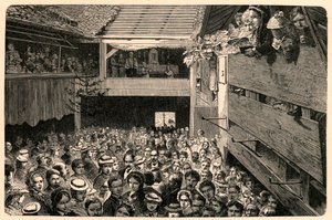 Celebrazione del culto cattolico a Porrentruy, Svizzera nel 1874, dopo una fotografia. Incisione in "Les Missions Catholiques au XIXeme Siecle" di Louis-Eugene Louvet. Collezione privata da Anonymous Anonymous