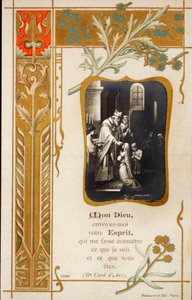 Cerimonia di confermazione immagine pia. Cartolina. Inizio del XX secolo. Collezione privata da Anonymous Anonymous