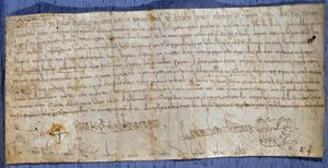 Carta di Re Carlo Magno (742-814) che esenta l