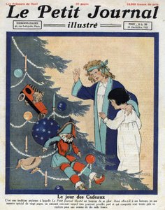 Festa di Natale: bambini scoprono i regali ai piedi dell