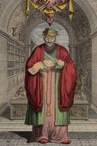 Confucio (551-479 a.C.) incisione - Confucio (o Kong Fu Zi o KongZi) (551-479 a.C.) da Anonymous Anonymous