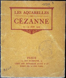 Copertina del catalogo della mostra "Gli Acquerelli di Cézanne"