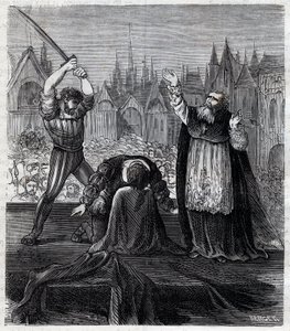 Decapitazione del conte Egmont e Hoorn (1568) a Bruxelles durante la tirannia spagnola nei Paesi Bassi - Guerra dei Quattro Venti Anni (1568-1648): la decapitazione di Lamoral, conte di Egmont, principe di Gavre (1522-1568), politico olandese. Fu condannat da Anonymous Anonymous
