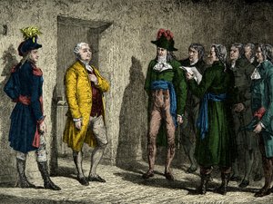 Dominique Joseph Garat (1749-1833) notifica a re Luigi XVI la condanna a morte il 20 gennaio