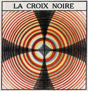 Doppia rifrazione: la croce nera. Illustrazione anonima del 1925. Collezione privata. da Anonymous Anonymous