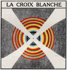 Doppia rifrazione: la croce bianca. Illustrazione anonima del 1925. Collezione privata. da Anonymous Anonymous