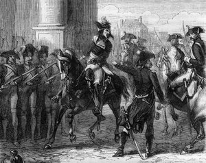 Francois Hanriot, rivoluzionario francese alla porta della convenzione (9 termidoro 1794)