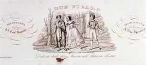 Frontespizio di I due Figaro, opera di Alessandro Speranza da Anonymous Anonymous