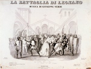 Frontespizio de La battaglia di Legnano di Giuseppe Verdi