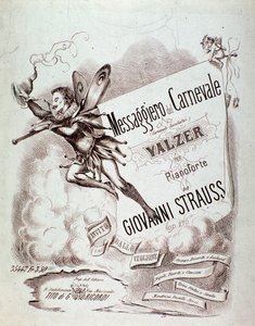 Frontespizio della partitura musicale di Carnevals-Botschafter (op 270) di Johann Strauss