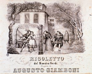 Frontespizio della partitura musicale dell
