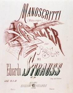 Frontespizio della partitura musicale di 