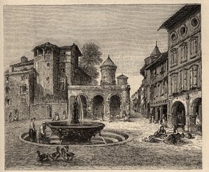 Gaillac - Tarn - Occitania - incisione in 