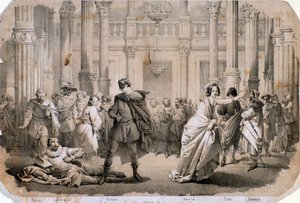 Illustrazione di Un ballo in maschera, opera di Giuseppe Verdi