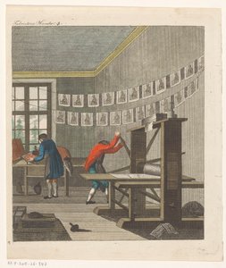 Interno di una Tipografia, c.1750-1850 da Anonymous Anonymous