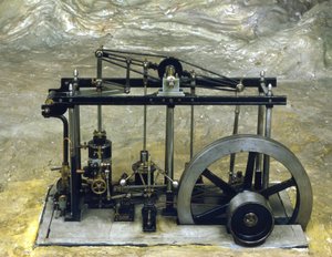 Macchina a vapore di James Watt, Museo della Scienza e della Tecnologia, Milano.