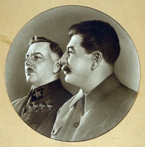 Josef Stalin e Kliment Voroshilov (Voroshilov) da Anonymous Anonymous