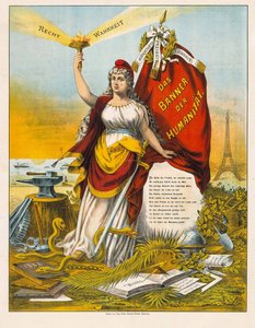 La dea della libertà con martello e incudine