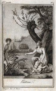 Leto, Letone, Latona, Incisione del 1819 in 