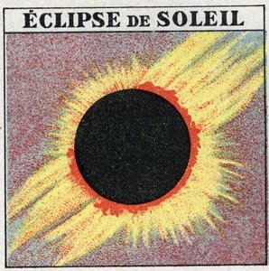 Propagazione della luce: eclissi solare. Illustrazione anonima del 1925. Collezione privata. da Anonymous Anonymous