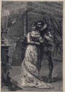 Lucrezia Borgia con il suo primo marito Giovanni Sforza d
