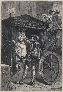 Lucrezia Borgia con il suo primo marito Giovanni Sforza d
