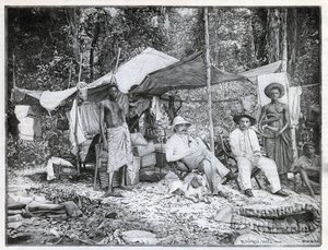 Missione del capitano francese Louis Gustave Binger: campo della missione in Afforenou, Costa d