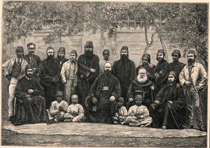 Monsignor Daniel Comboni (1831-1881) e i missionari partirono con lui da Il Cairo per Khartoum il 26 gennaio