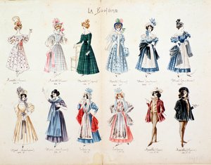 Musetta, Marcello, Mimi, personaggi de La bohème, opera di Puccini