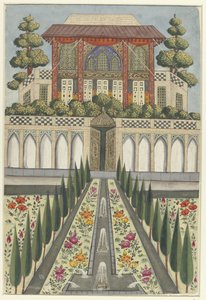 Giardino del palazzo di Hazar Jarib in Aliabad da Anonymous Anonymous