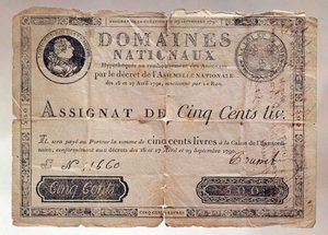 Carta emessa durante la Rivoluzione Francese: un