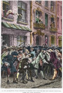 Parigi IV arrondissement - La rue Quincampoix nel 1720 all