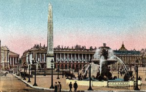 Parigi: vista di Place de la Concorde con le fontane e l