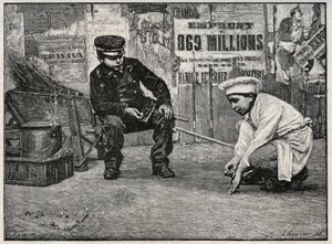 Part of Balls. Incisione della fine del XIX secolo. Collezione privata da Anonymous Anonymous
