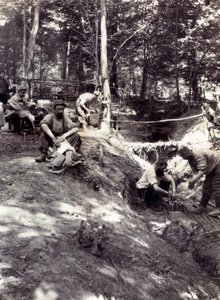 Fotografia da un album personale di un tenente di fanteria durante i primi mesi della Prima Guerra Mondiale