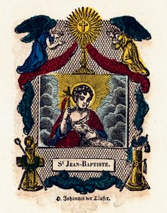 Immagine pia: San Giovanni Battista. Incisione del XIX secolo Collezione privata