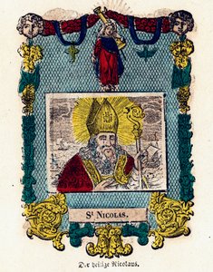 Immagine pia: San Nicola. Incisione del XIX secolo Collezione privata