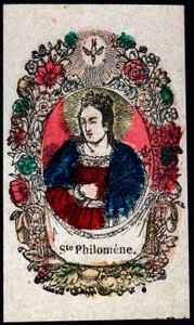 Immagine pia: Santa Filomena. Incisione del XIX secolo Collezione privata da Anonymous Anonymous