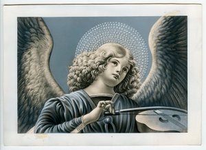 Immagine pia: un angelo musicista