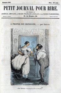 Cartone politico e sociale durante il Secondo Impero. "A proposito di Crinolina" da Anonymous Anonymous