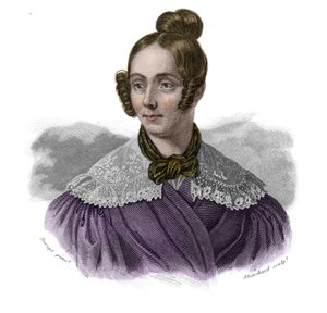 Ritratto di Mademoiselle Didion (Barbe Francoise Madeleine Didion) (1798-1836) in "Portraits et histoire des hommes utile: hommes et femmes de tous pays et di tutte le condizioni, che hanno acquisito diritti al riconoscimento degli uomini" da Anonymous Anonymous