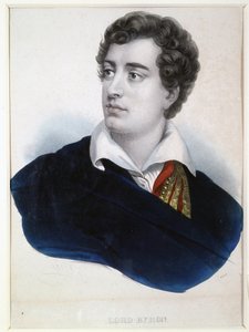 Ritratto del poeta Lord George Noel Byron (1788-1824) da Anonymous Anonymous